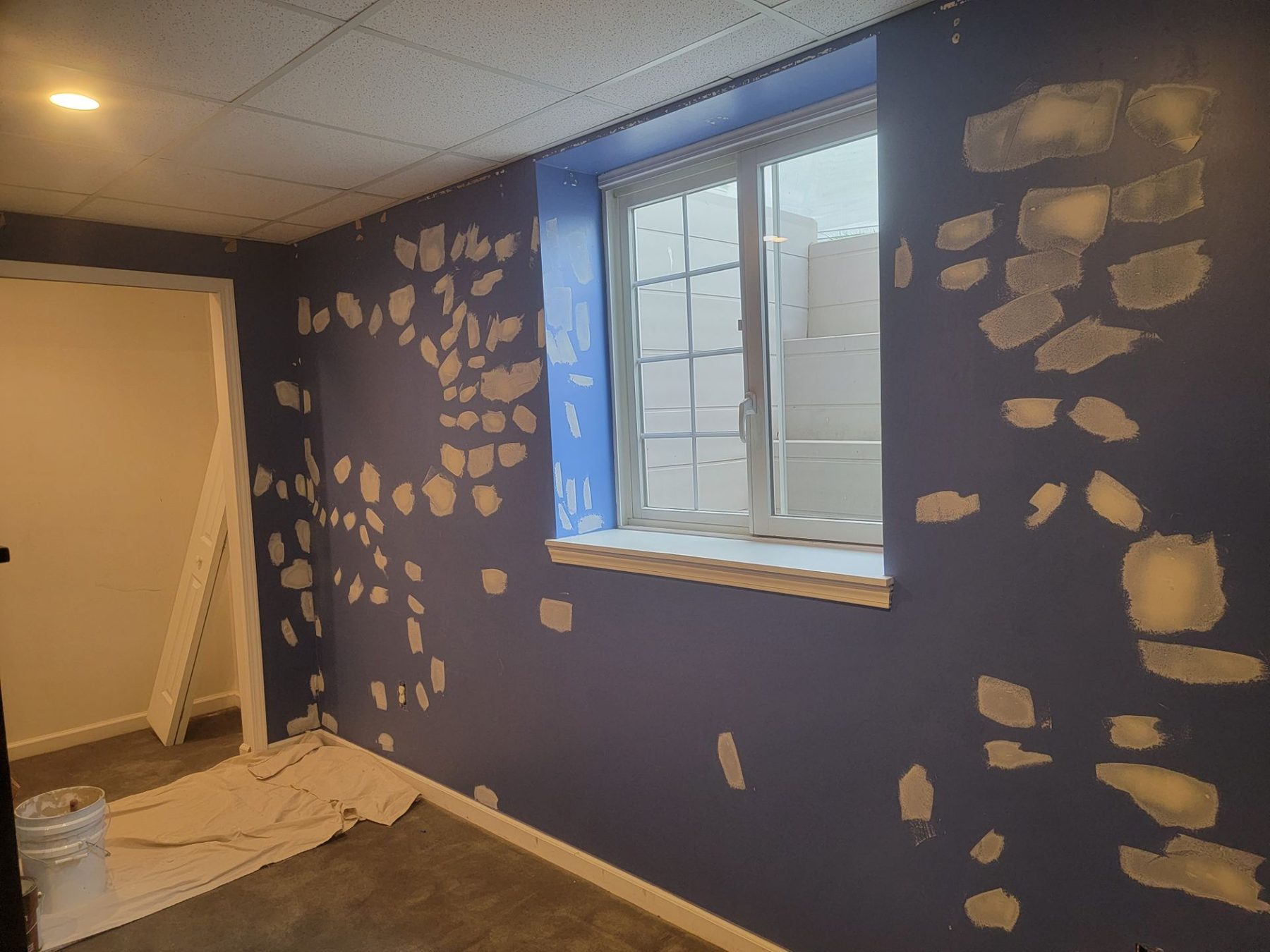 Repaired and repainted drywall — Home Strategy LLC, Michigan